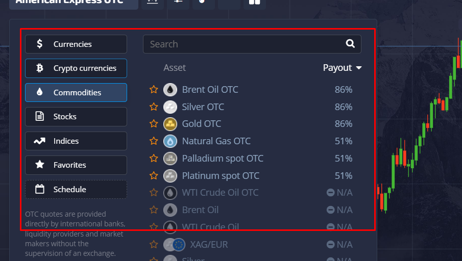 Conditions for Binary Options