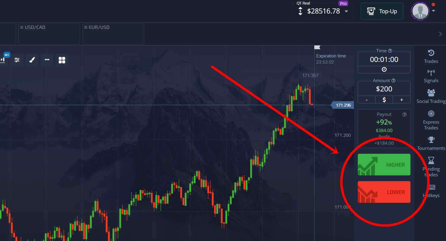 Binary Options example: There are only 2 options